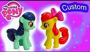 Custom MLP My Little Pony Apple Bloom Filly Colt DIY Painted Craft Foal Toy