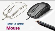 How to Draw Computer Mouse Step by Step (Very Easy)