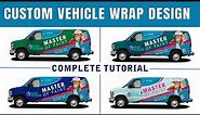 From Concept to Completion | Vehicle Design Tutorial for Eye-Catching Van Wraps in Adobe Illustrator