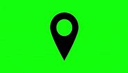 GPS Location Icon On Green Screen Free Stock Video Footage Download Clips Motion Graphics