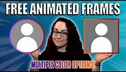 FREE ANIMATED WEBCAM FRAMES 😎 | Tutorial & Free Download | Multiple Colors | Square & Circle
