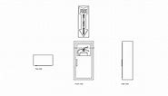 Fire Extinguisher Cabinet - Free CAD Drawings