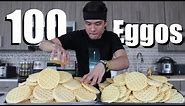 100 Eggo Waffle Challenge DESTROYED