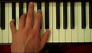 How To Play an F# Minor 7 Chord on Piano (Left Hand)