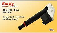 How to Clean & Service a Korky QuietFill Toilet Fill Valve