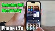iPhone 14's/14 Pro Max: How to Open The Control Center / Notification Center Without Swiping Down