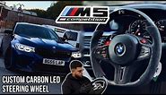 F90 BMW M5 COMPETITION PACK CARBON LED STEERING WHEEL INSTALL