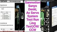 Sanmotion Sanyo Denki Ac Servo System Test Run (Jog Test)