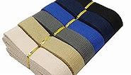 Dortrue Cotton Webbing 1 Inch 6 Colors 12 Yards Webbing Straps for Webbing Bag Handles, Bag Strap,Tote Bag Webbing,Cloth Belt,Arts and Crafts (6 Color Mixed -12Y)