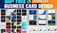 100+ Business card Design Templates Bundle Free Download. Business card Design in photoshop