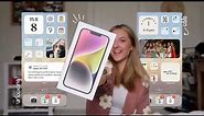 what’s on my iPHONE 14 | unboxing, iOS 16 customization & apps