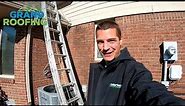 How to not to fall off a ladder - Roof top safety, learn from a roofer. Ladder safety training video