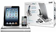 iSound Power View Pro S Charge and View Dock with 2 Apple 30 Pin Charge for iPad 1 2 & 3, all iPhones (except for iPhone 5 and above) , all iPod touches and more (white)