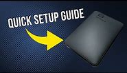 WD 4TB Elements Portable HDD, External Hard Drive - Quick Setup Guide