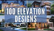 Top 100 FRONT ELEVATION designs for small to large double storey houses |Front elevation modern home
