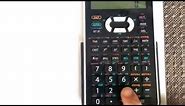 Determining the derivative of a function with a given value using a calculator (Sharp EL-520X)