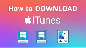 How to download and install iTunes on windows 10, login to iTunes or apple account