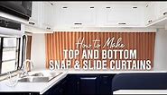 How to Make Top & Bottom Snap & Slide Curtains