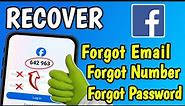 How To Recover Facebook Password Without Email and Phone Number | 2024