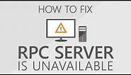How to fix the RPC server is unavailable 0x800706ba error