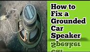 How to fix a Grounded Car Stereo Speaker |Tagalog