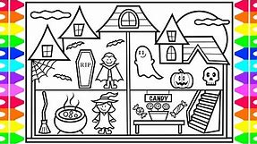 HAPPY HALLOWEEN 🧡🖤 How to Draw Halloween Characters for Kids 🎃 Halloween Coloring Pages for Kids