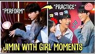 BTS Jimin With Girl Moments