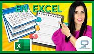 ✅ Crea tu CALENDARIO AGENDA en Excel 👉 sin macros paso a paso