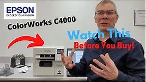 EPSON C4000 Colorworks Full Demo Overview Video
