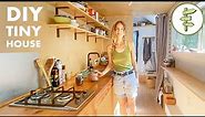 Self-Reliant Woman Builds Her Own Tiny House with No Experience - FULL TOUR