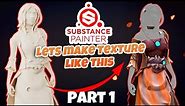 Stylized Cloth Texturing in Substance Painter | Full Progress, Timelaps X2