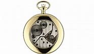 Charles-Hubert, Paris 3912-G Premium Collection Stainless Steel Pocket Watch