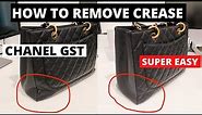 How To Remove Crease And Restore The Shape Of Your Designer Bag | Chanel grand shopping tote