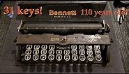The original 30% mechanical keyboard (1910-1913 Bennett typewriter)