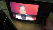Fidelity CTV14R vintage TV set , made in England in the 1980 s ! ZX2000 Chassis.