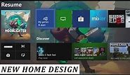 First Look At New Xbox One Home Design
