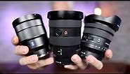 Best Sony Wide Angle Lens: Sony 16-35 f2.8 & f4 PZ/G/GM/ZA comparison