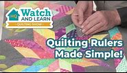 Quilting ruler techniques you didn't know you needed - HQ Watch & Learn Quilting show Episode 10
