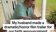 He for real almost posted this as our birth announcement 🤣🤣 #husbandreacts #funny #baby #birth #birthannoucement #couple #fyp