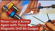 ** IT WORKS ** Never Loose A Screw Again - Magnetic Drill Bit Holder. Metal Magnetizer Screw