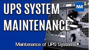 UPS Maintenance (How to maintain a UPS battery)