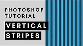 Vertical and Horizontal Stripes Pattern in Photoshop
