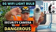 5G WIFI LIGHT BULB SECURITY CAMERA WATCH VIDEO BEFORE YOU BUY
