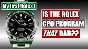 Rolex Certified Pre-Owned Program (CPO) / My Experience / Buying an Explorer I (Mk I) 214270