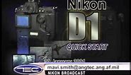 NIKON D1 DIGITAL CAMERA - A QUICK START