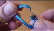 NITEIZE slide lock key carabiner #2 In Blue Aluminium. ebay UK link in description.