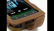 PDair Leather Case for Sony Walkman NWZ-Z1060/NWZ-Z1050/NWZ-Z1040 - Flip Type (Brown)