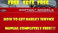 How to Get FREE Harley Service Manuals and Parts List