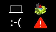 Iconic Smartphone System Errors (iOS, Android, Windows)