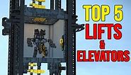 TOP 5 ELEVATOR & LIFT Builds - Space Engineers